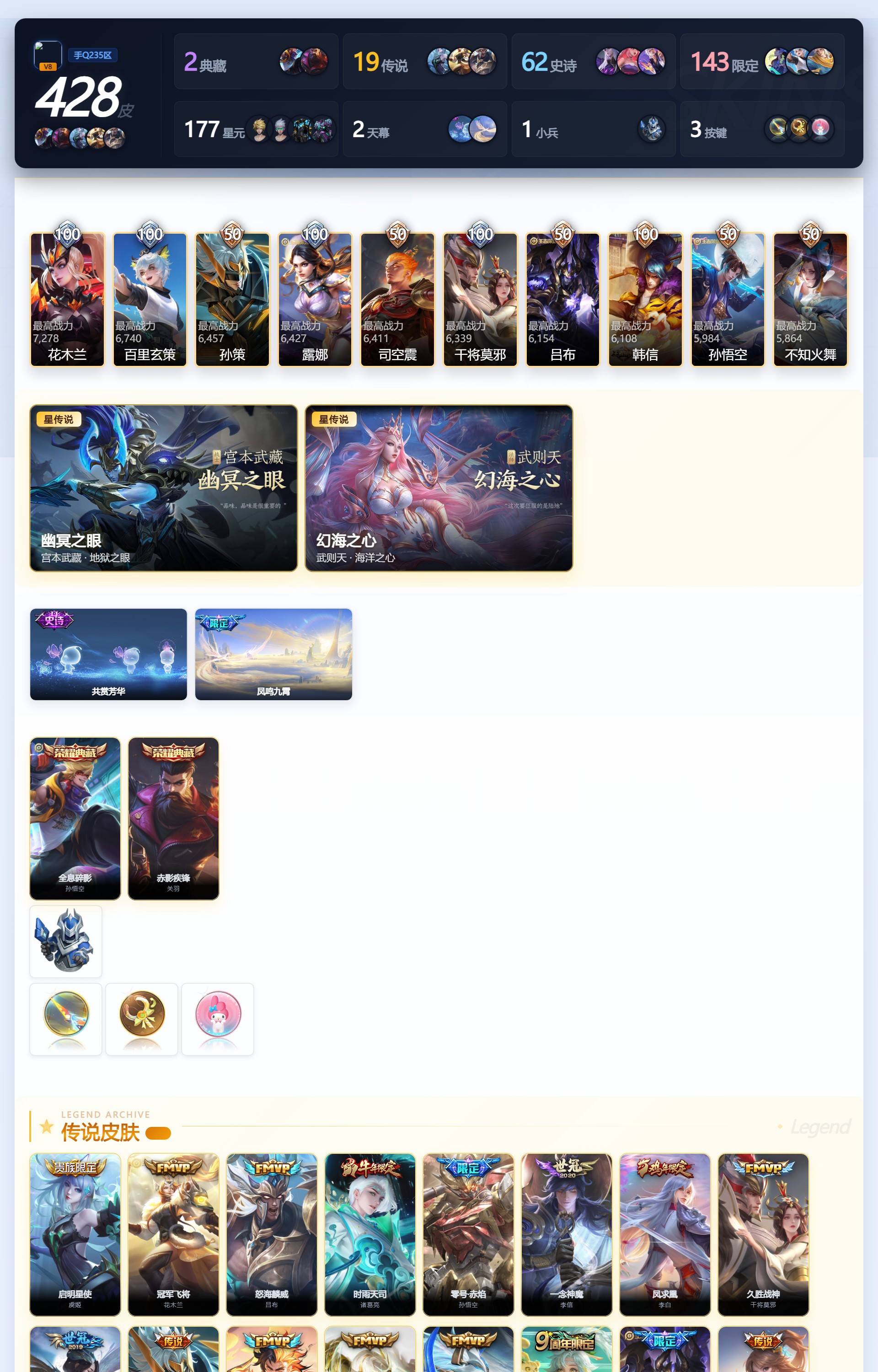 WZQM4330288王者荣耀账号详情图4