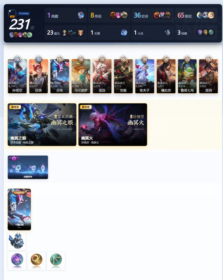 WZQM4332355王者荣耀账号详情图4