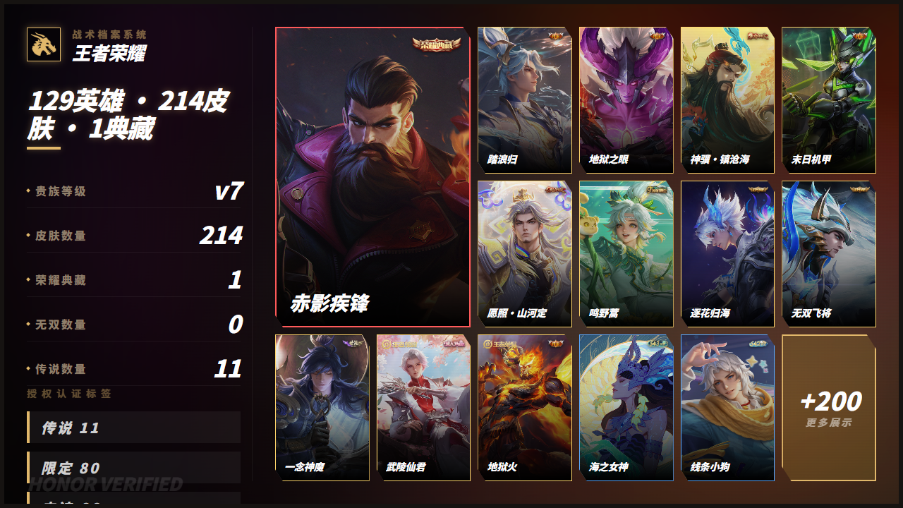 WZQM4333482王者荣耀账号详情图3