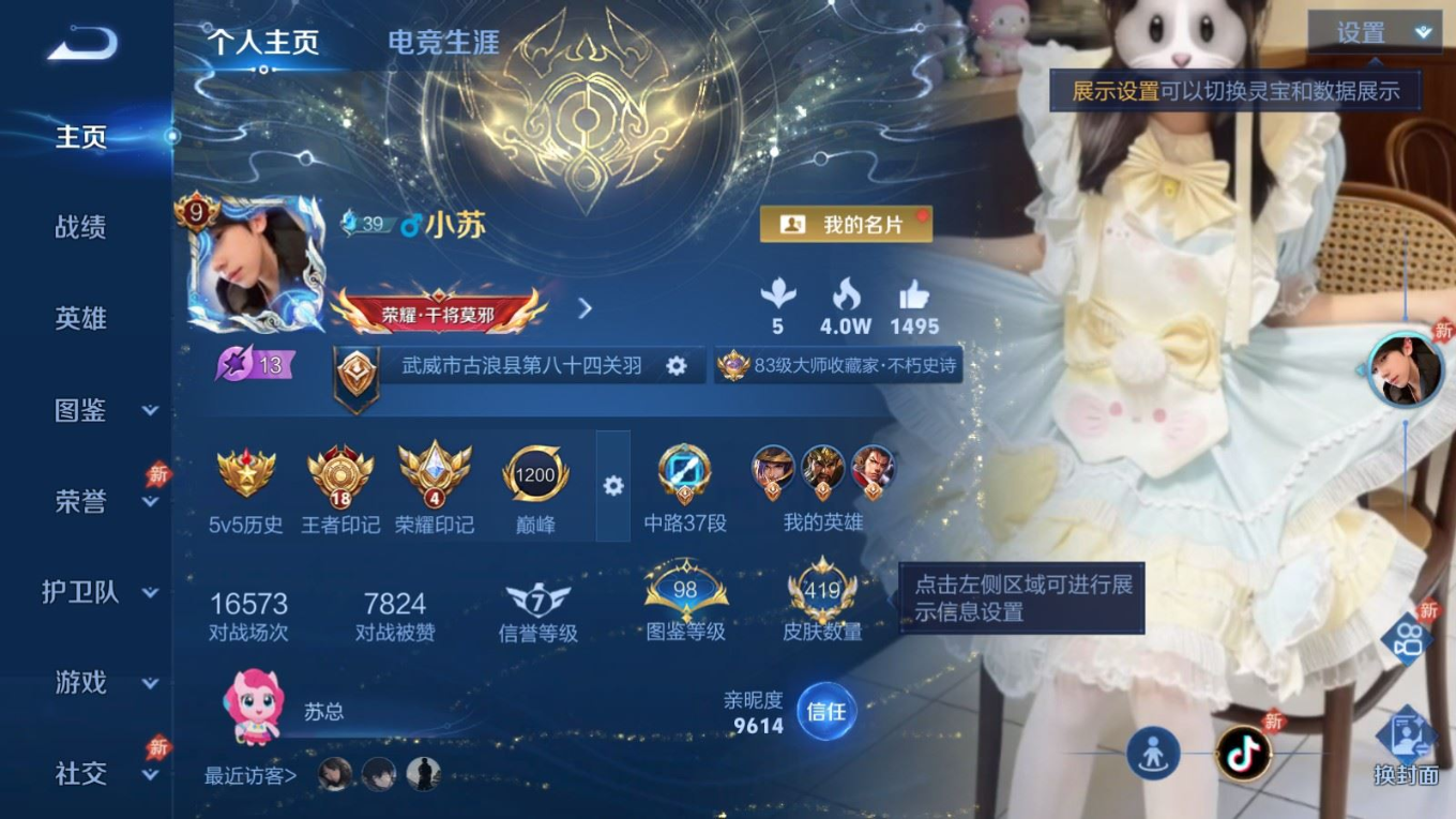 WZQM4334972王者荣耀账号详情图5