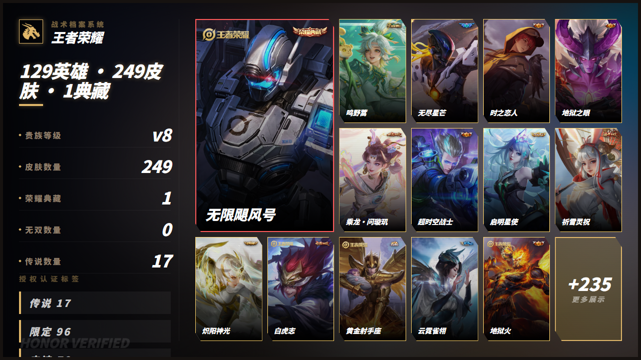 WZQM4335007王者荣耀账号详情图4