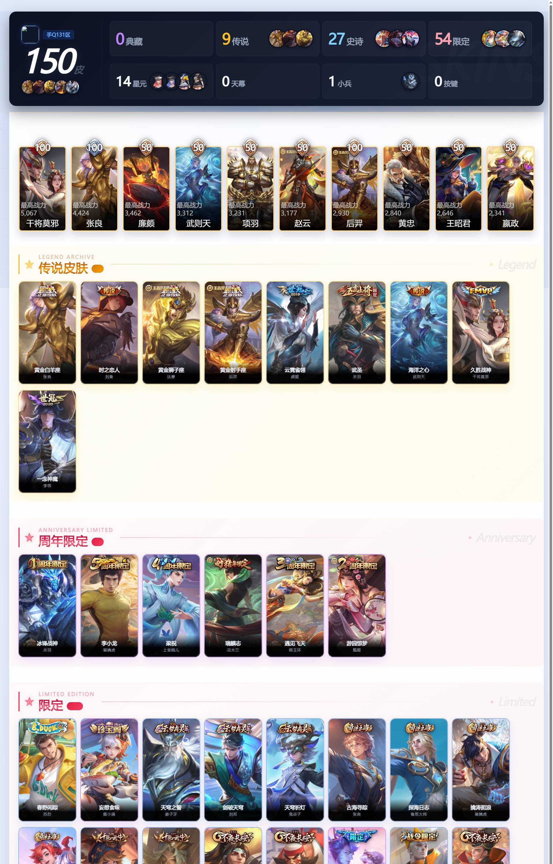 WZQM4335145王者荣耀账号详情图6