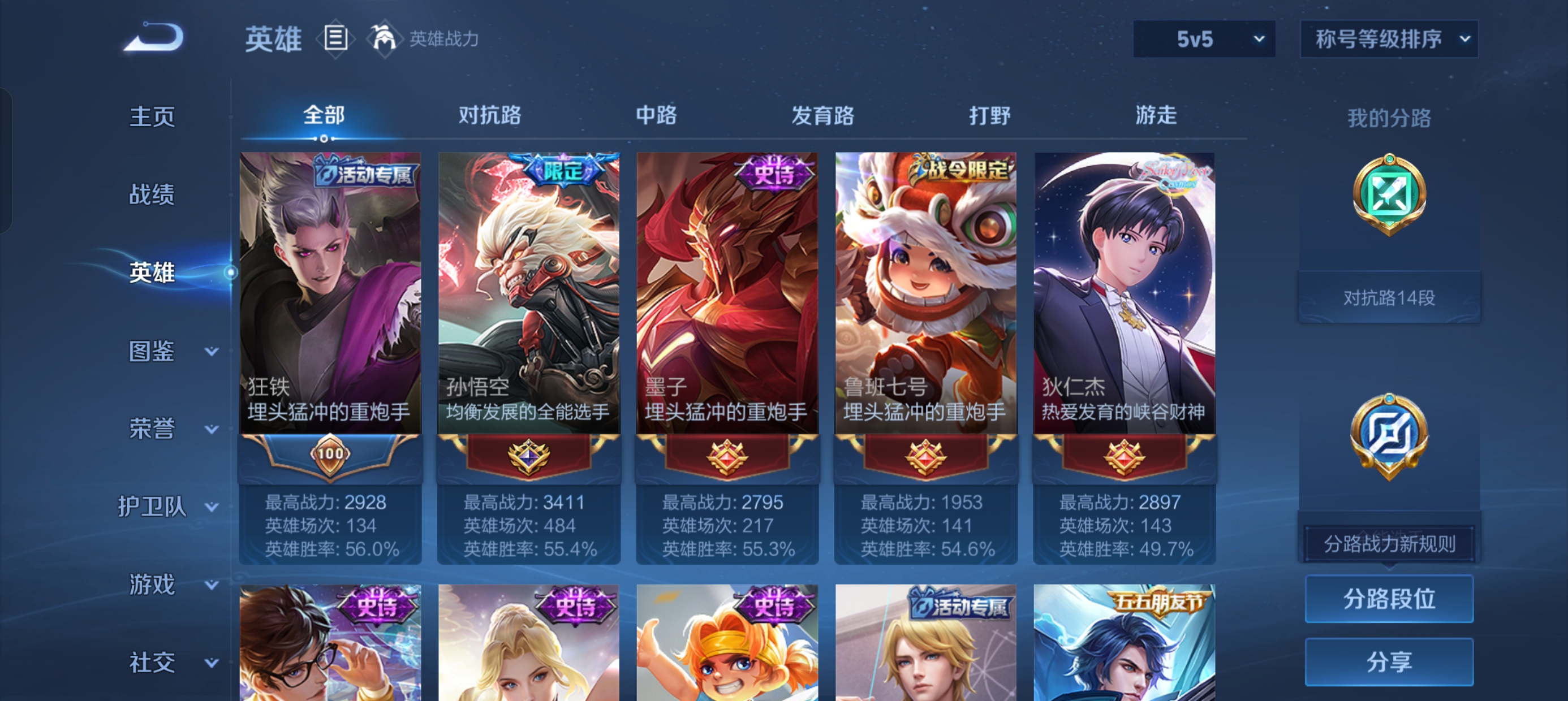 WZLX4335685王者荣耀账号详情图5