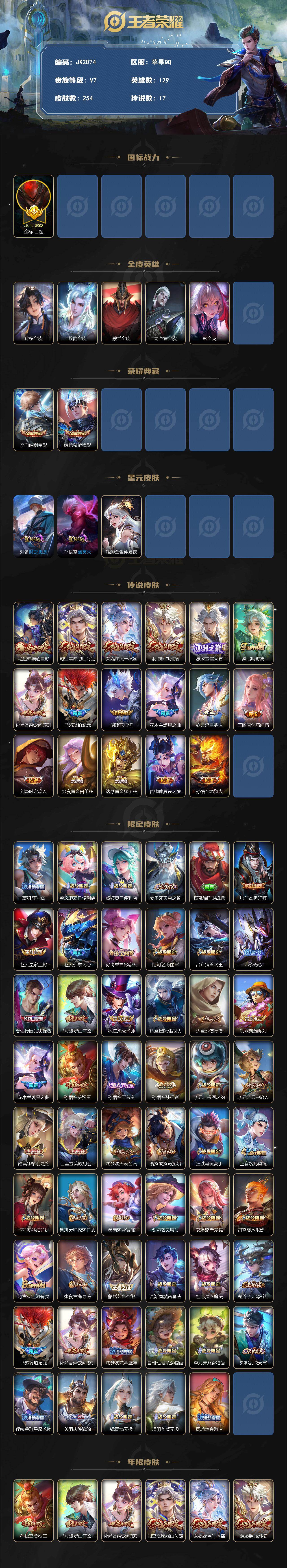 WZCMW4359589王者荣耀账号详情图2