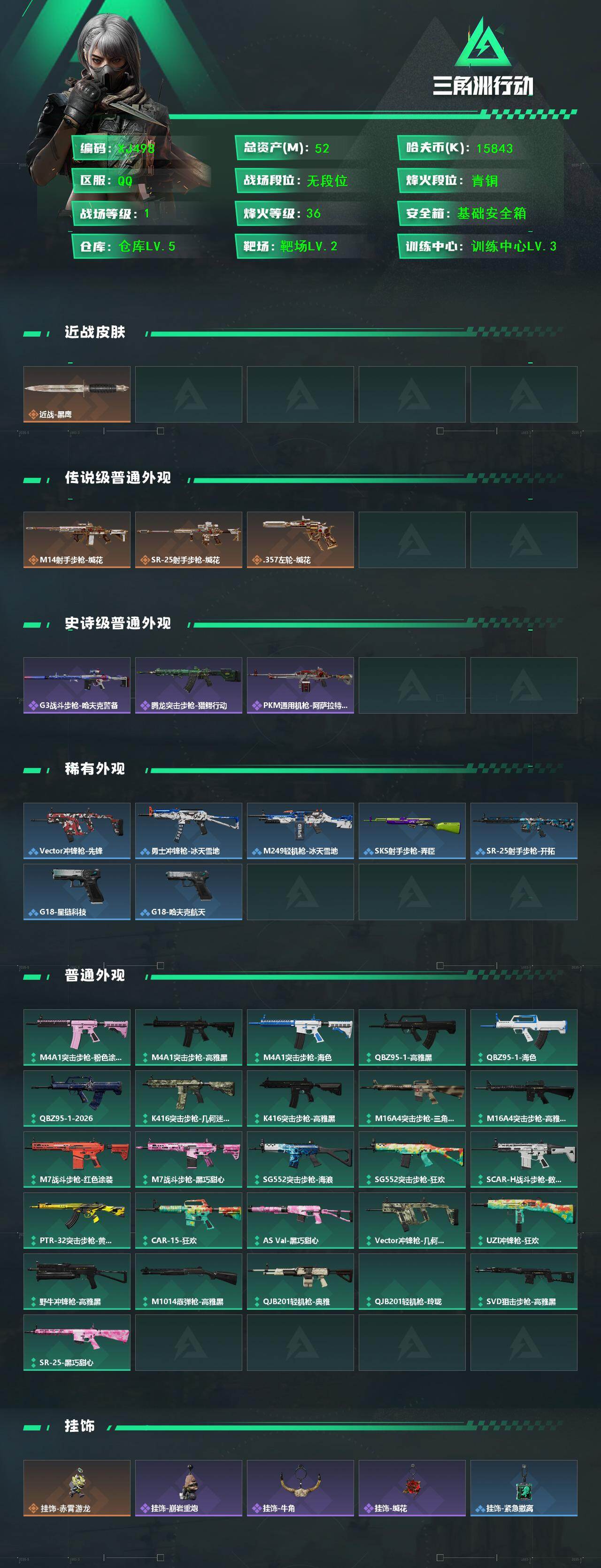 SJZCMW4119096三角洲行动账号详情图3