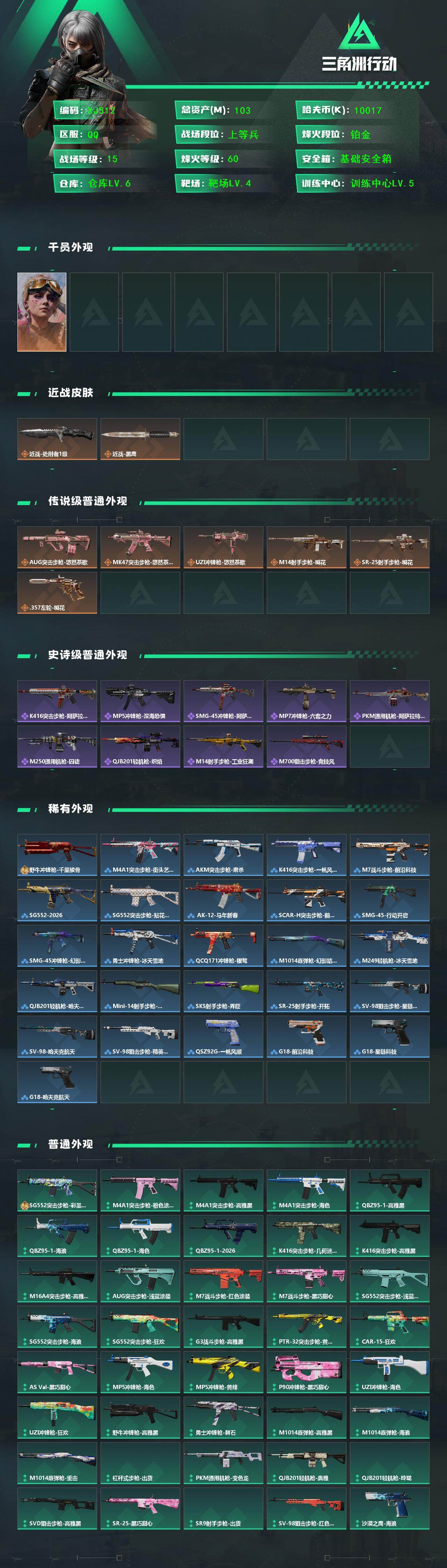 SJZCMW4122303三角洲行动账号详情图3