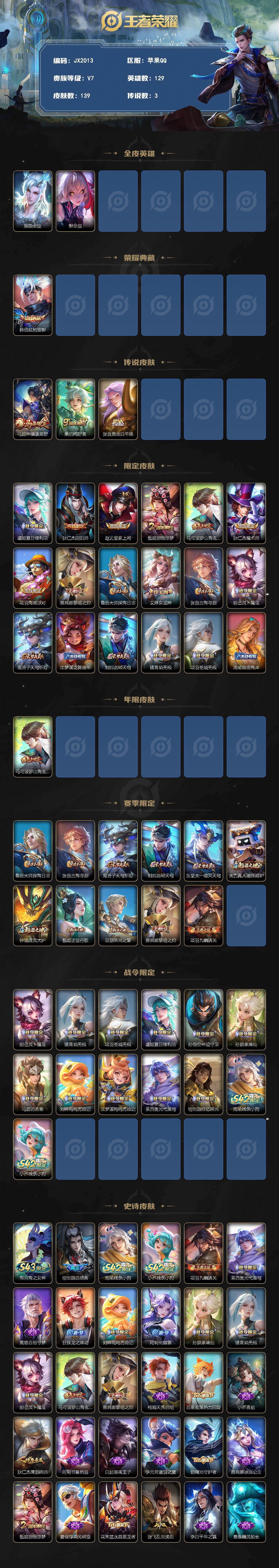 WZCMW4370956王者荣耀账号详情图2