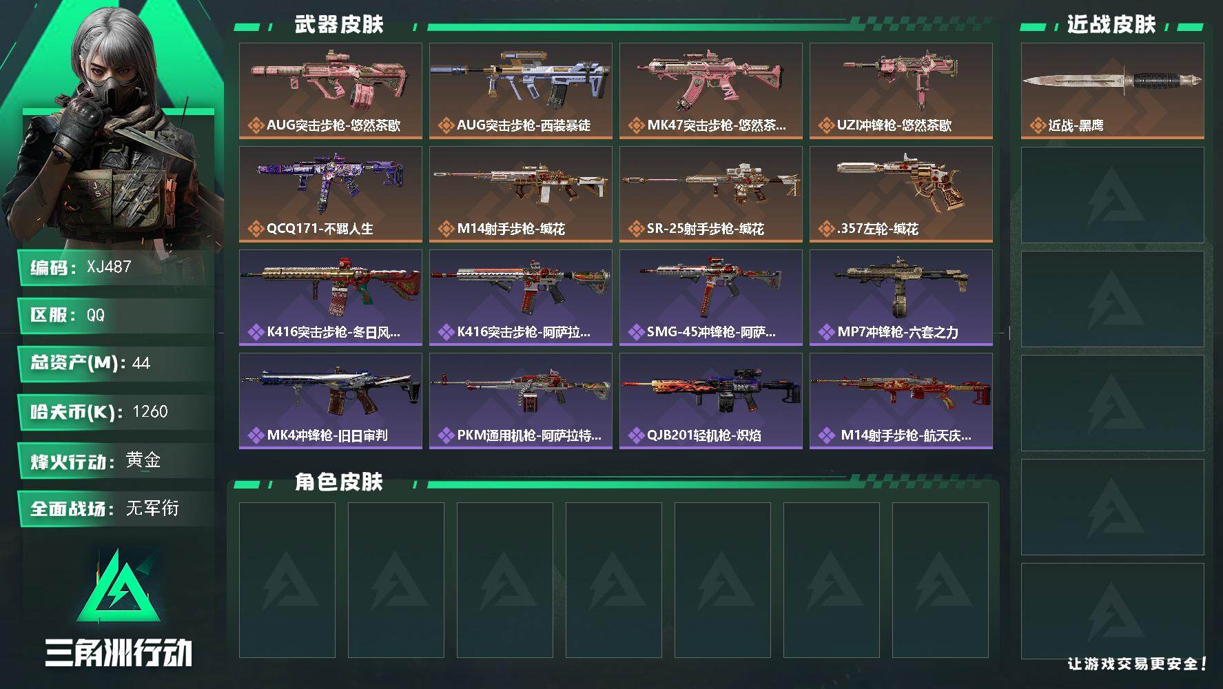 SJZCMW4123900三角洲行动账号详情图2