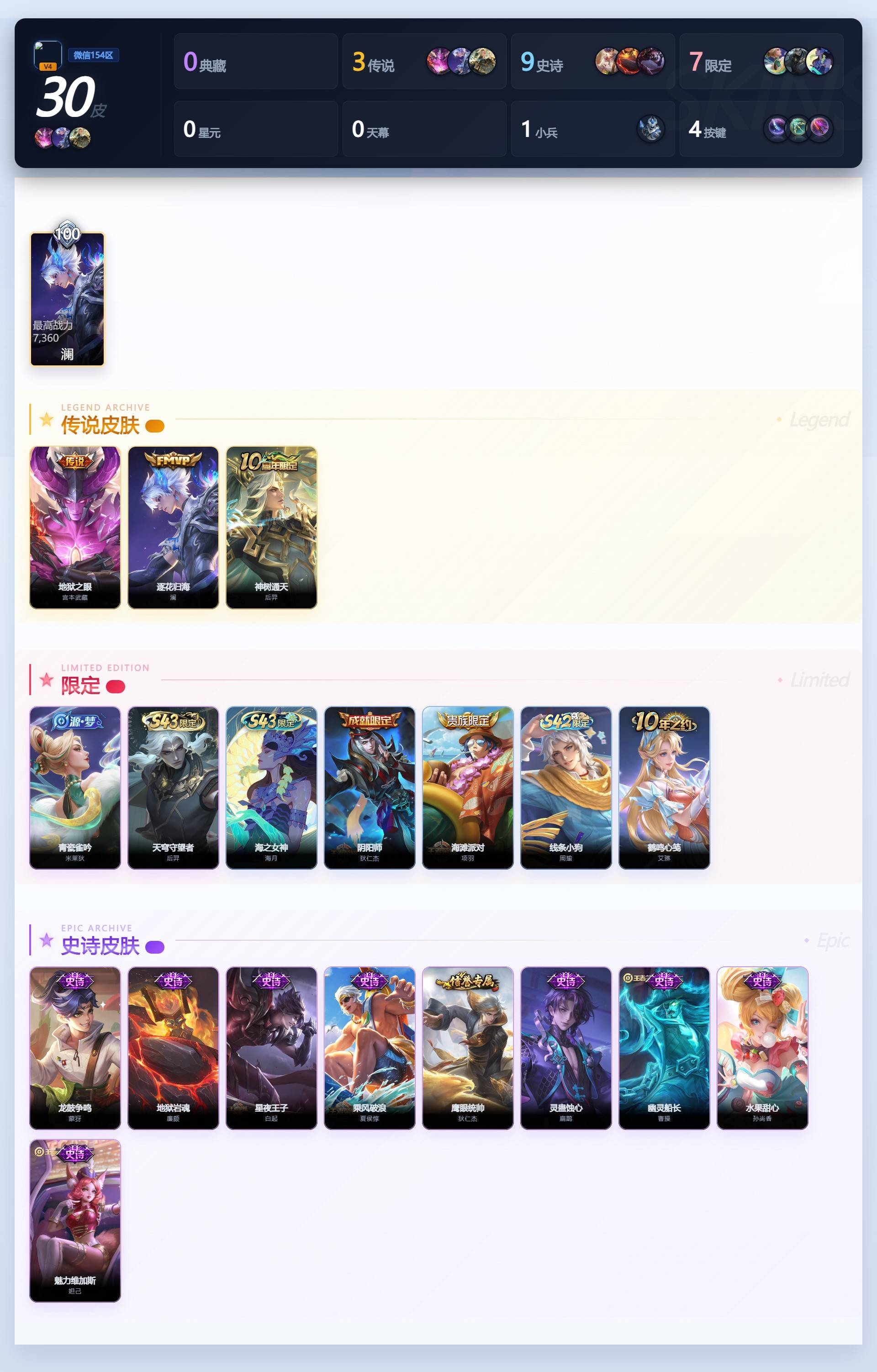 WZQM4347482王者荣耀账号详情图5