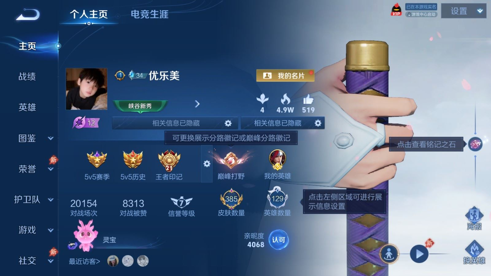 WZQM4355035王者荣耀账号详情图21