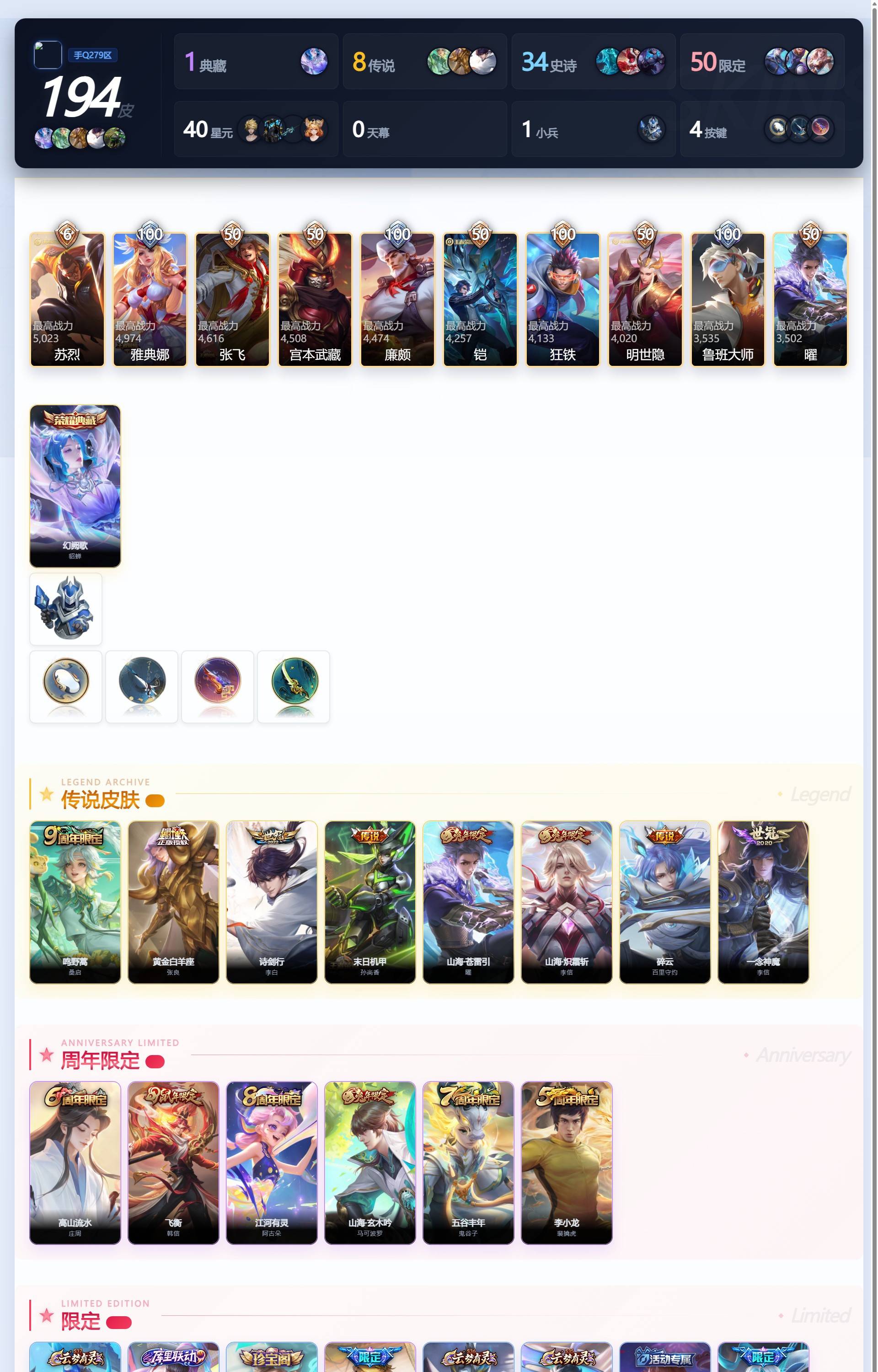 WZQM4355360王者荣耀账号详情图7