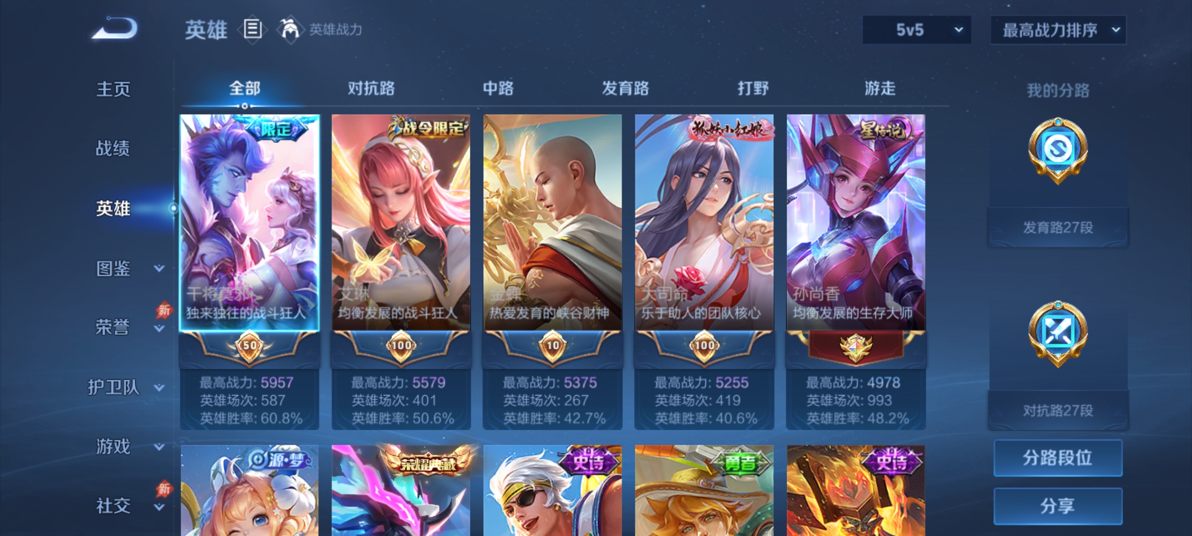 WZLX4355508王者荣耀账号详情图2