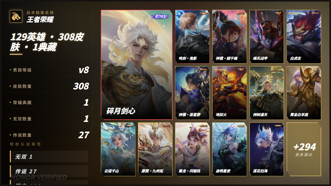 WZQM4355665王者荣耀账号详情图3