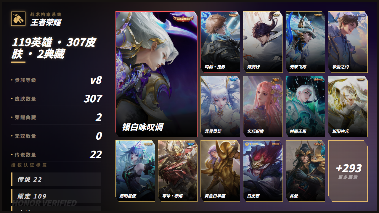 WZQM4356545王者荣耀账号详情图3
