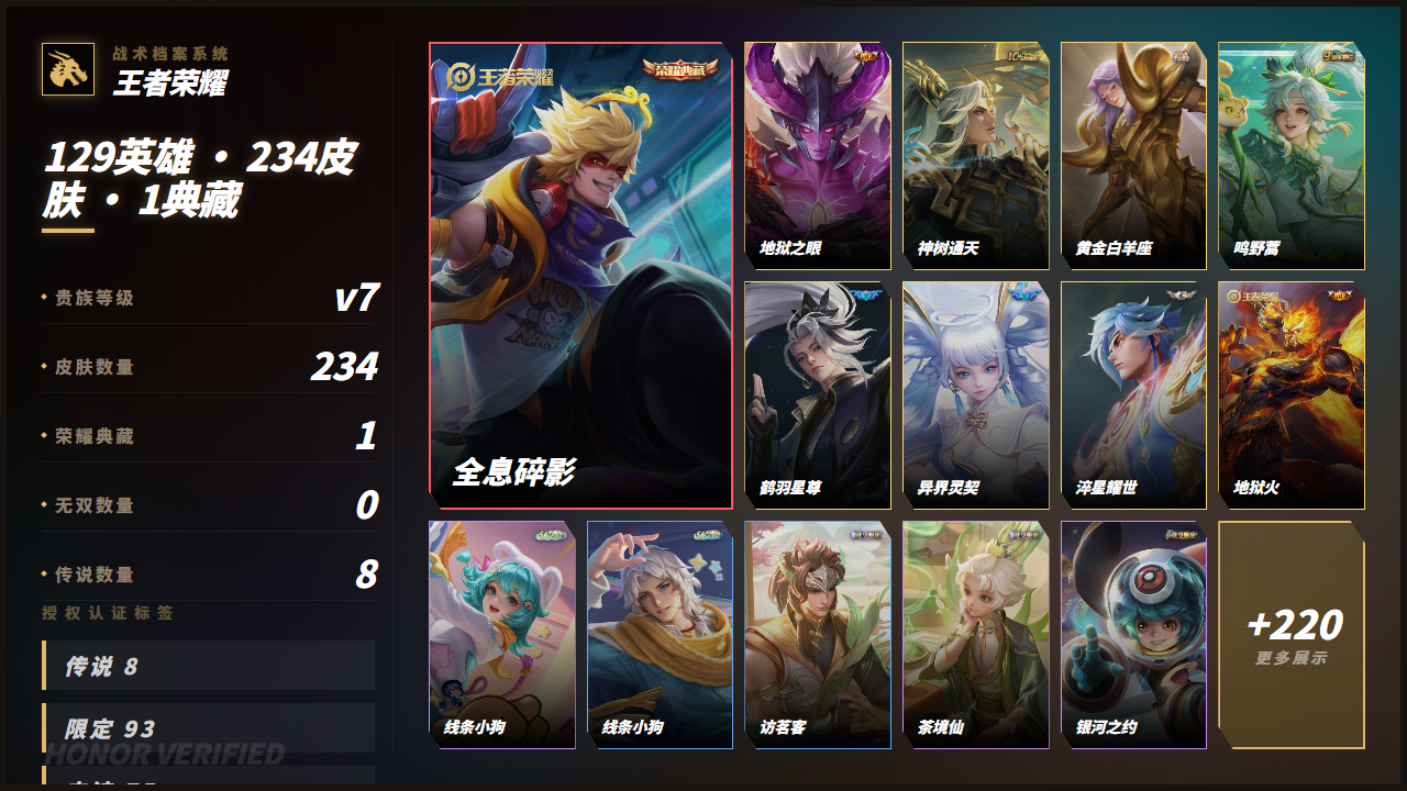 WZQM4356674王者荣耀账号详情图3