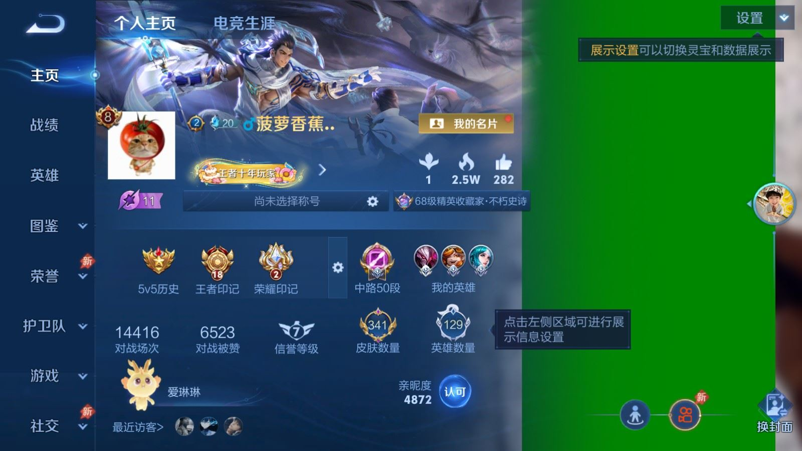 WZQM4357650王者荣耀账号详情图23