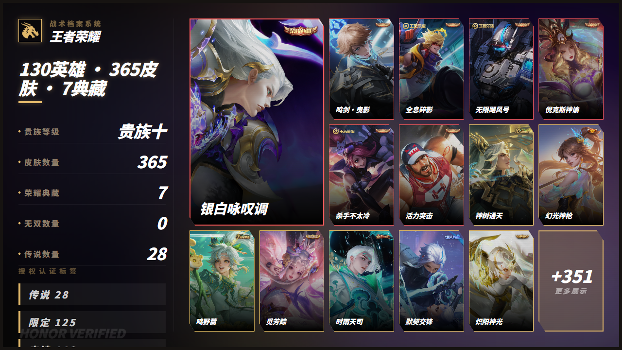 WZQM4358939王者荣耀账号详情图3
