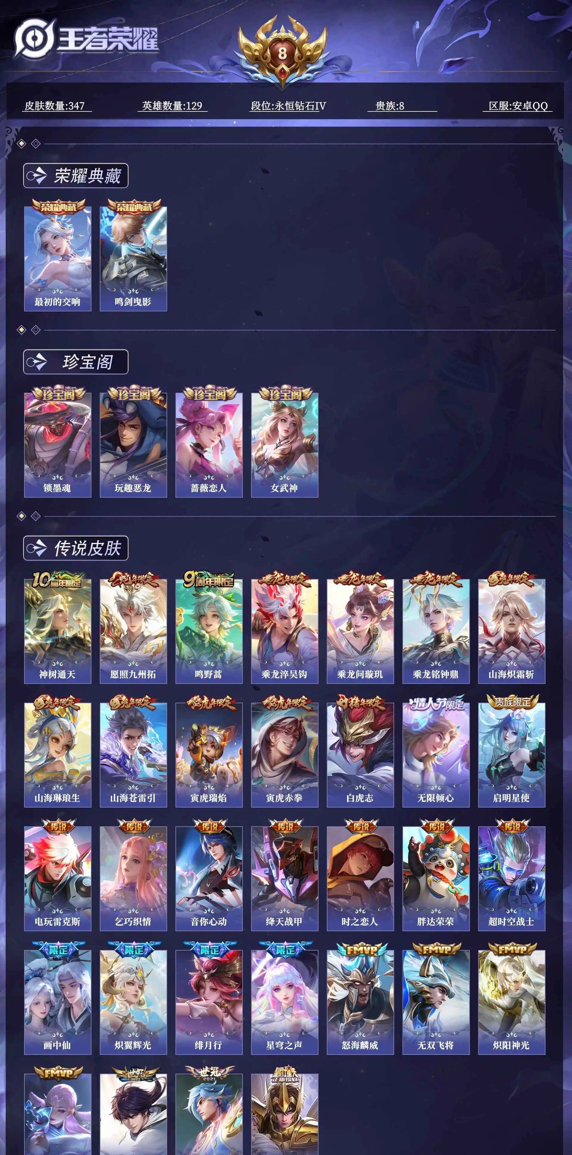 WZCMW4397124王者荣耀账号详情图3