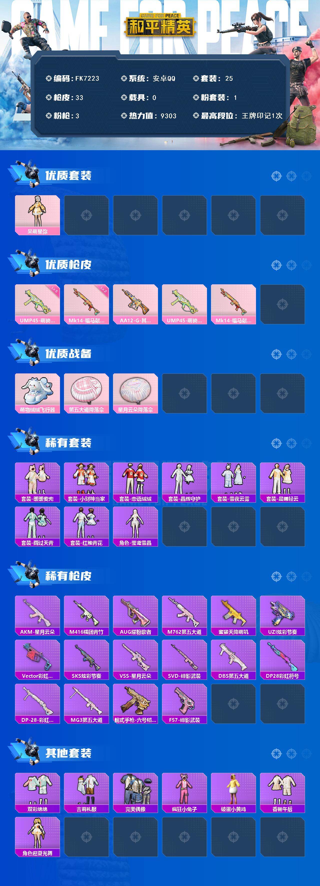 HPCMW4244643和平精英账号详情图2