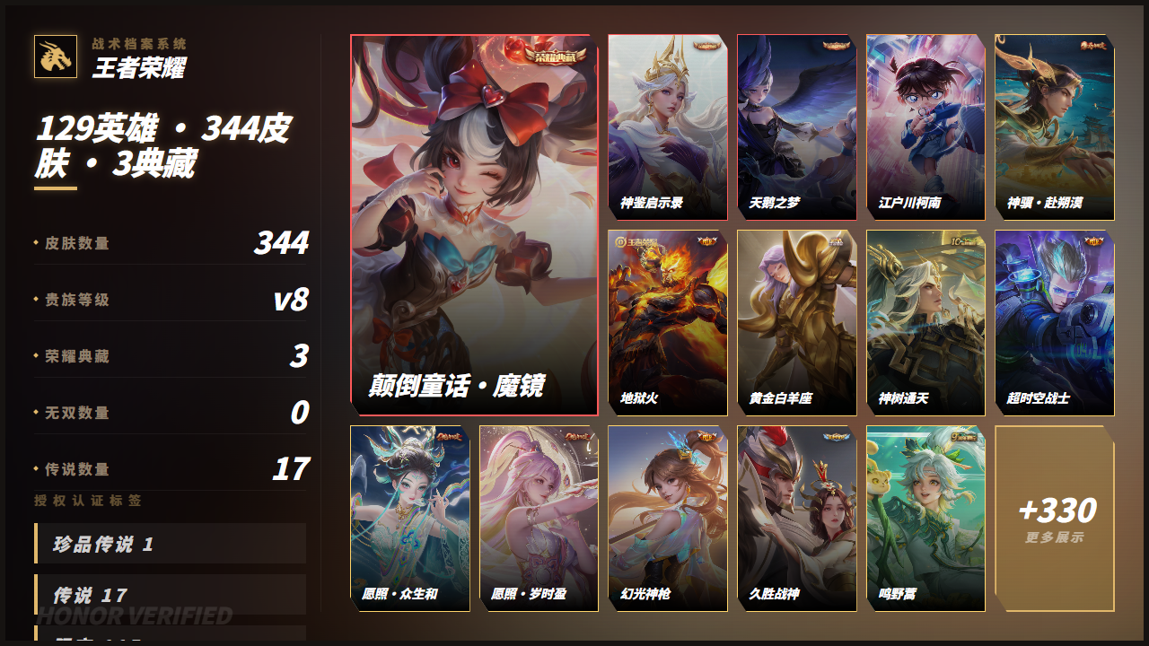WZQM4384612王者荣耀账号详情图3