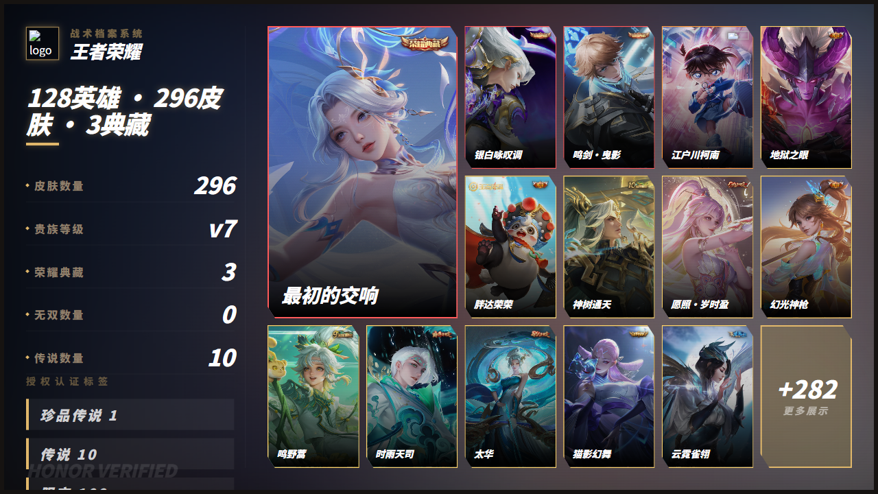 WZQM4412101王者荣耀账号详情图3