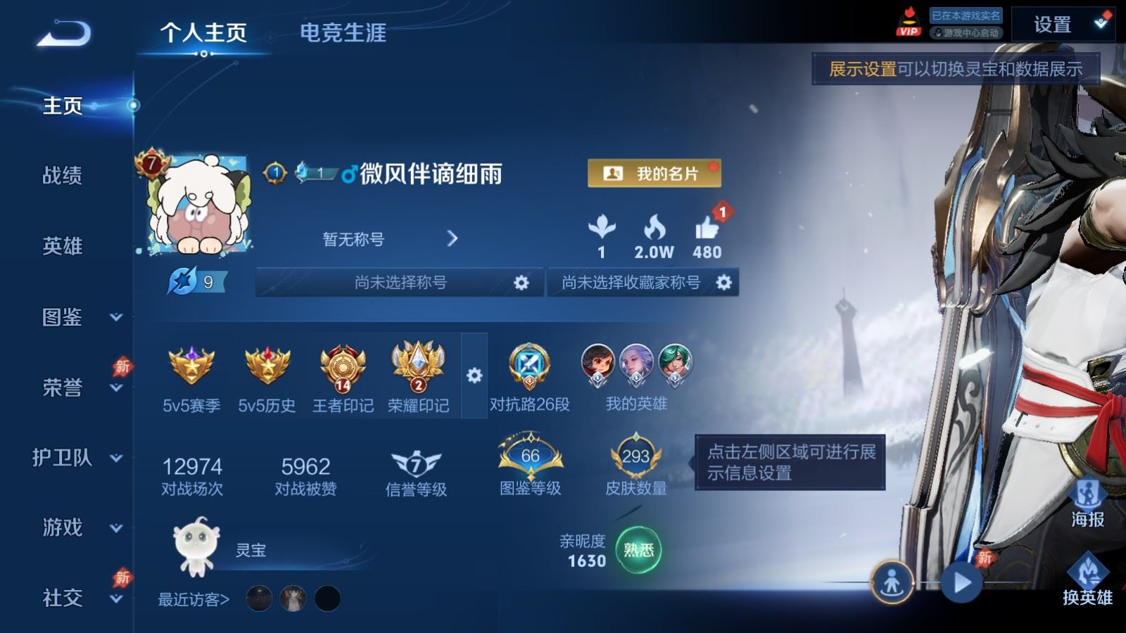 WZQM4398634王者荣耀账号详情图18