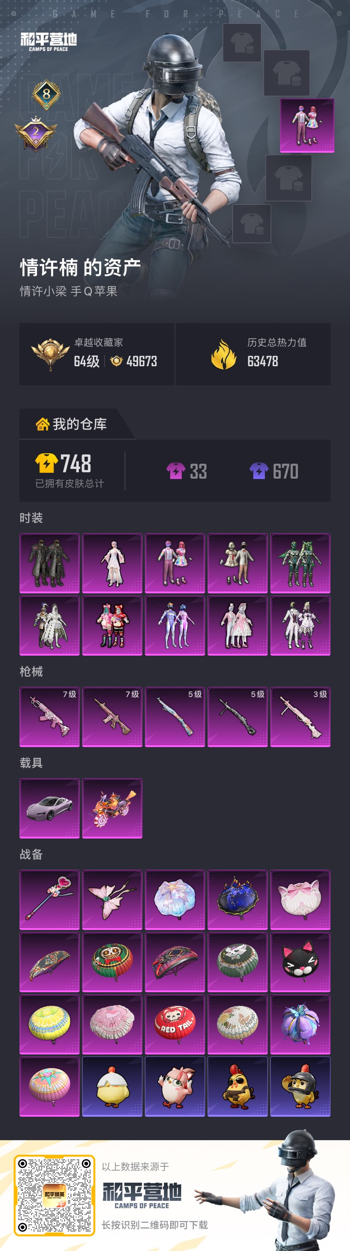 HPQM4241230和平精英账号详情图4