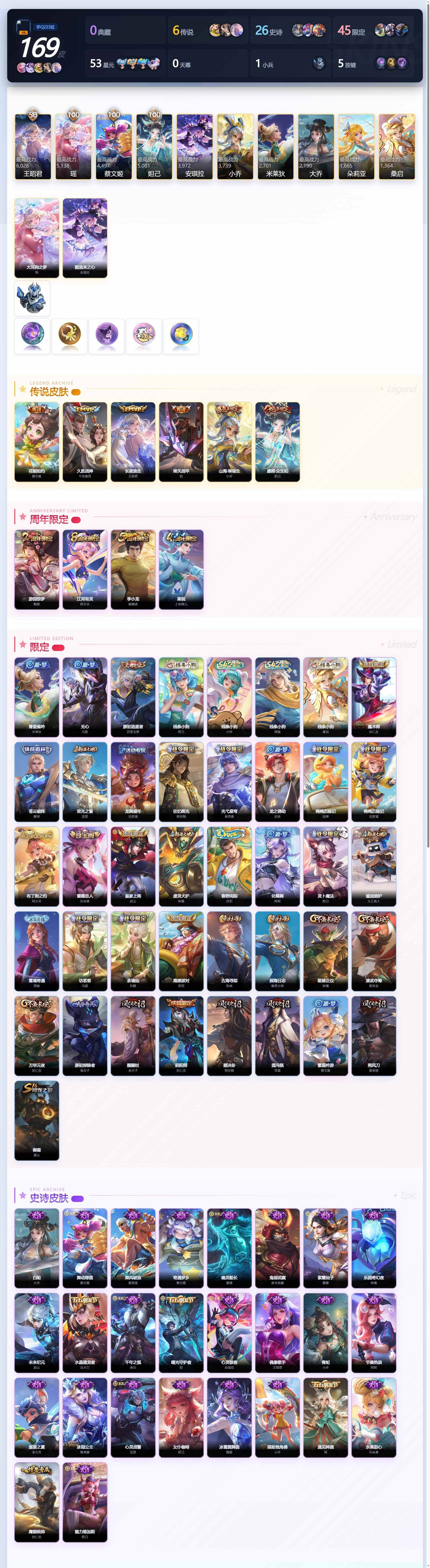 WZQM4413298王者荣耀账号详情图7