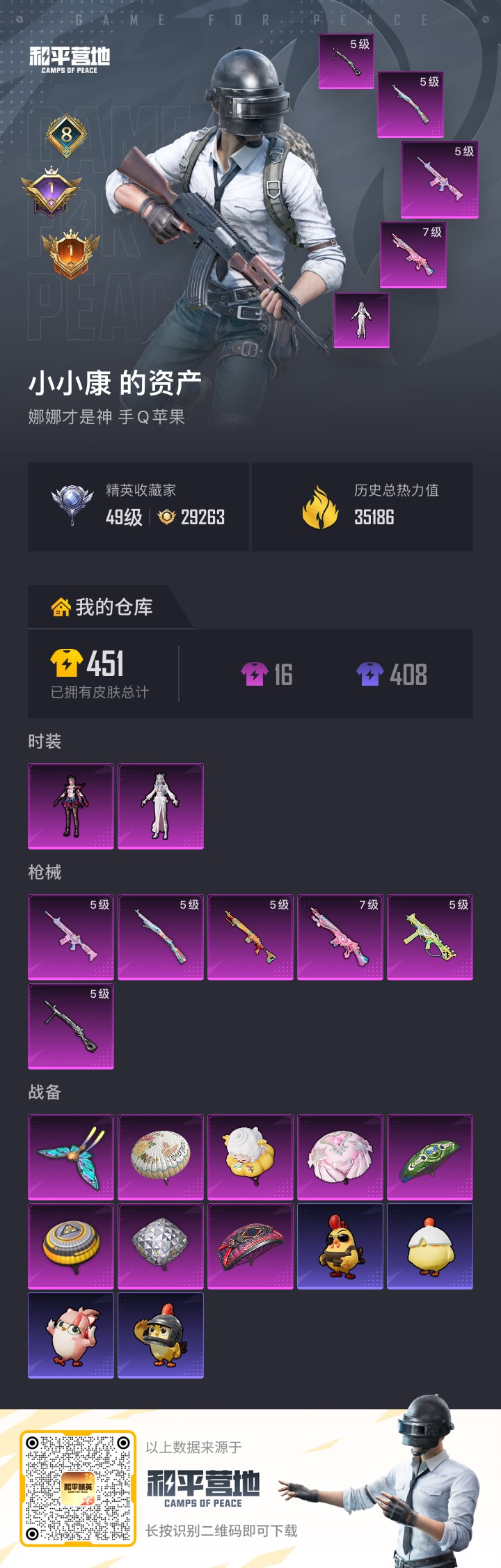 HPQM4243454和平精英账号详情图9