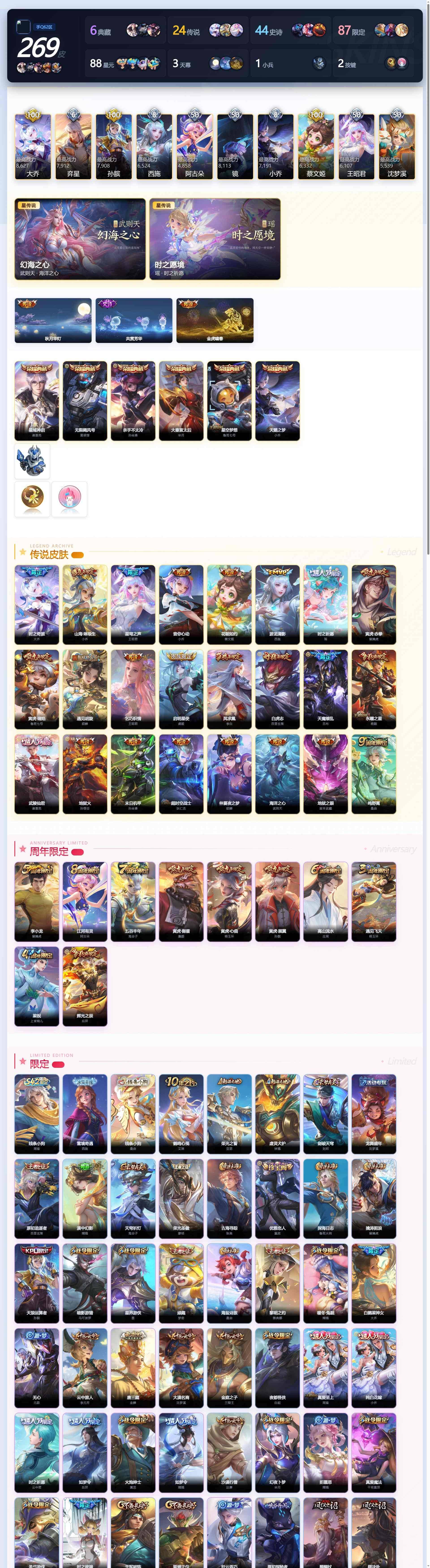 WZQM4414105王者荣耀账号详情图3