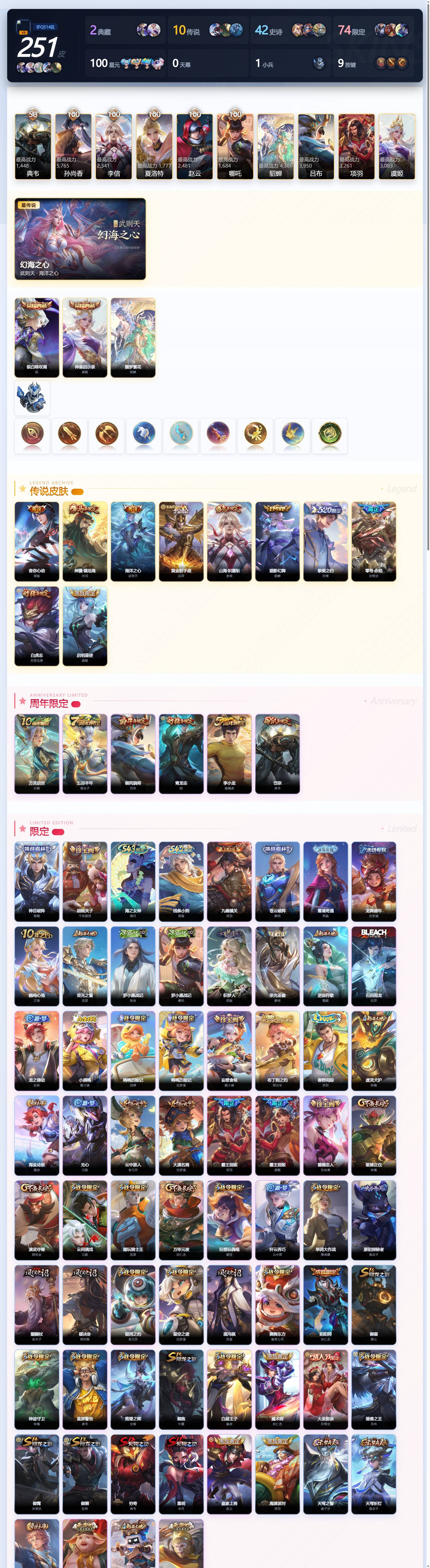 WZQM4415577王者荣耀账号详情图4