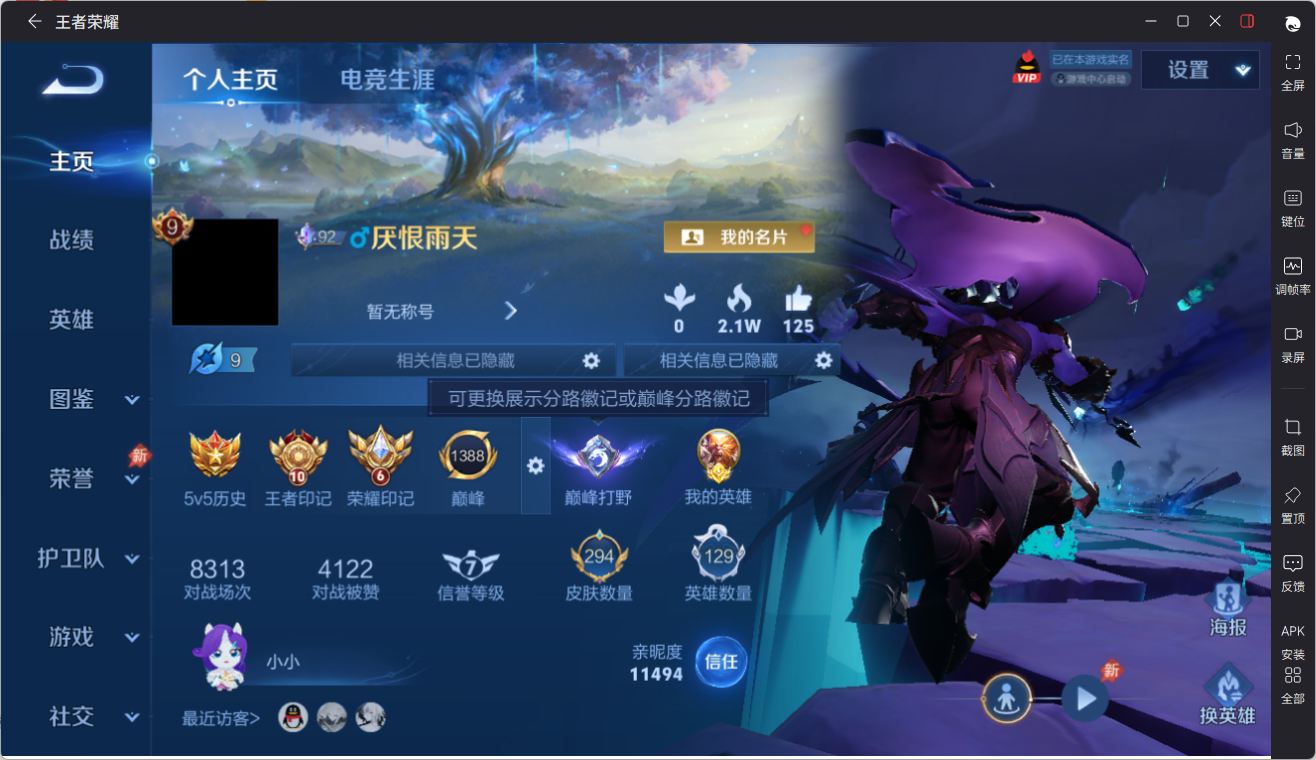 WZQM4445211王者荣耀账号详情图4 WZQM4445211王者荣耀账号详情图4