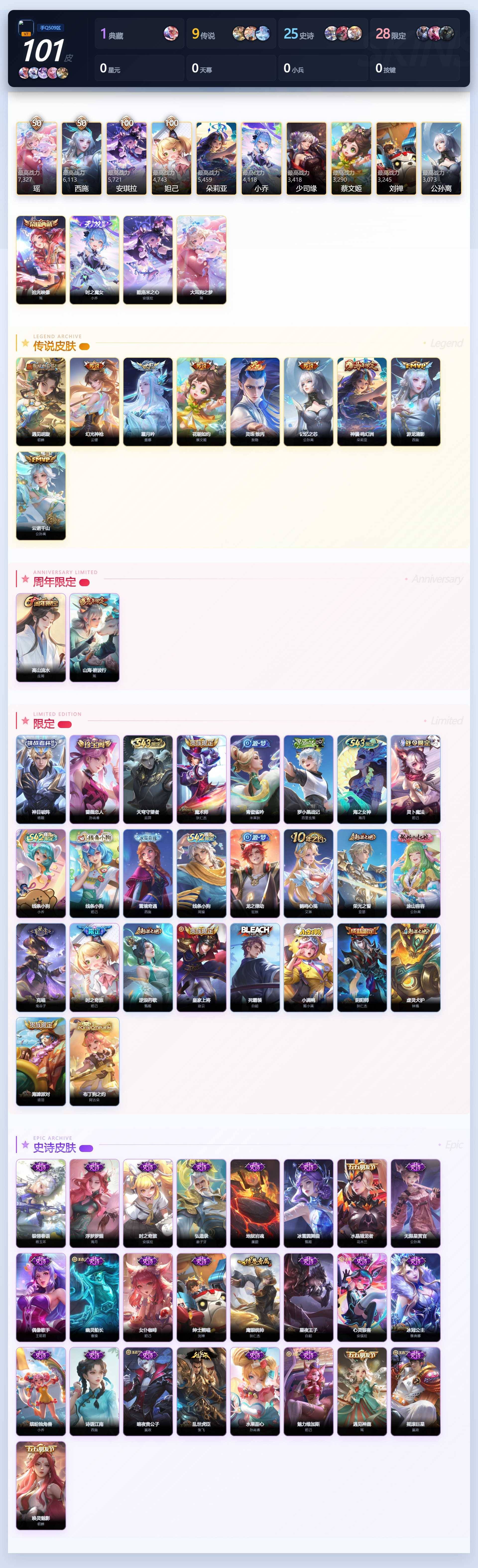 WZQM4429593王者荣耀账号详情图3 WZQM4429593王者荣耀账号详情图3