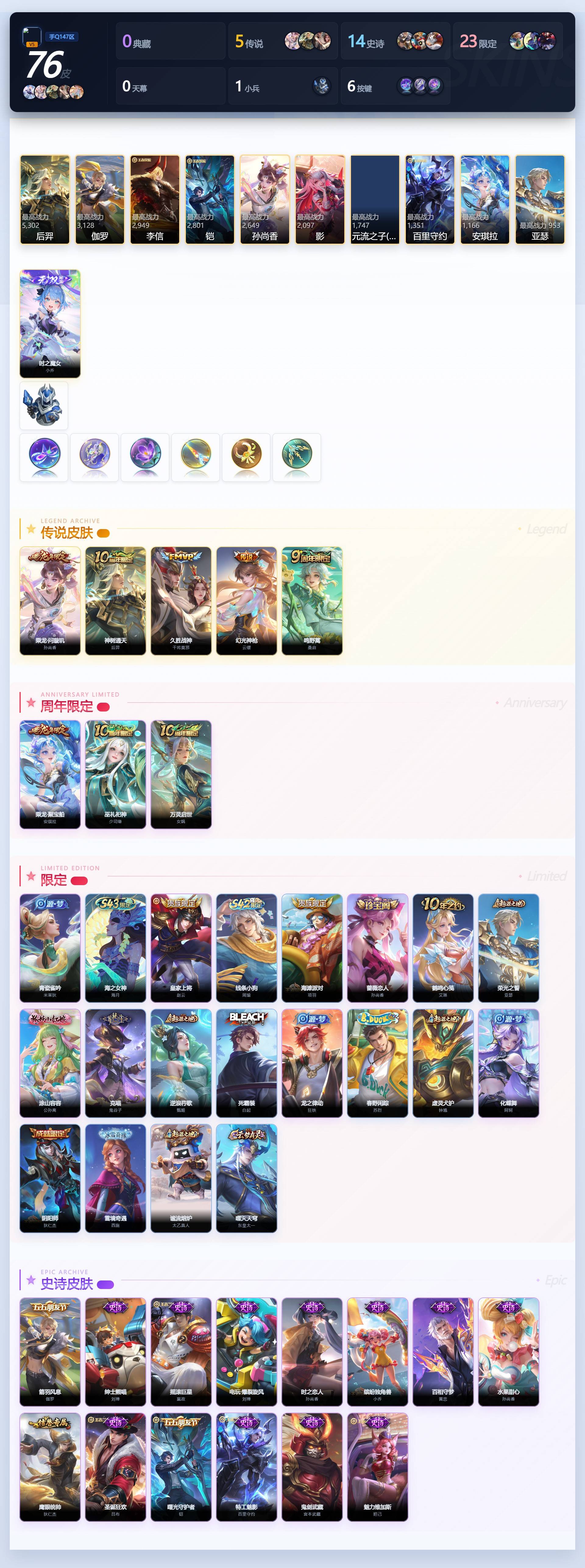 WZQM4445835王者荣耀账号详情图4 WZQM4445835王者荣耀账号详情图4