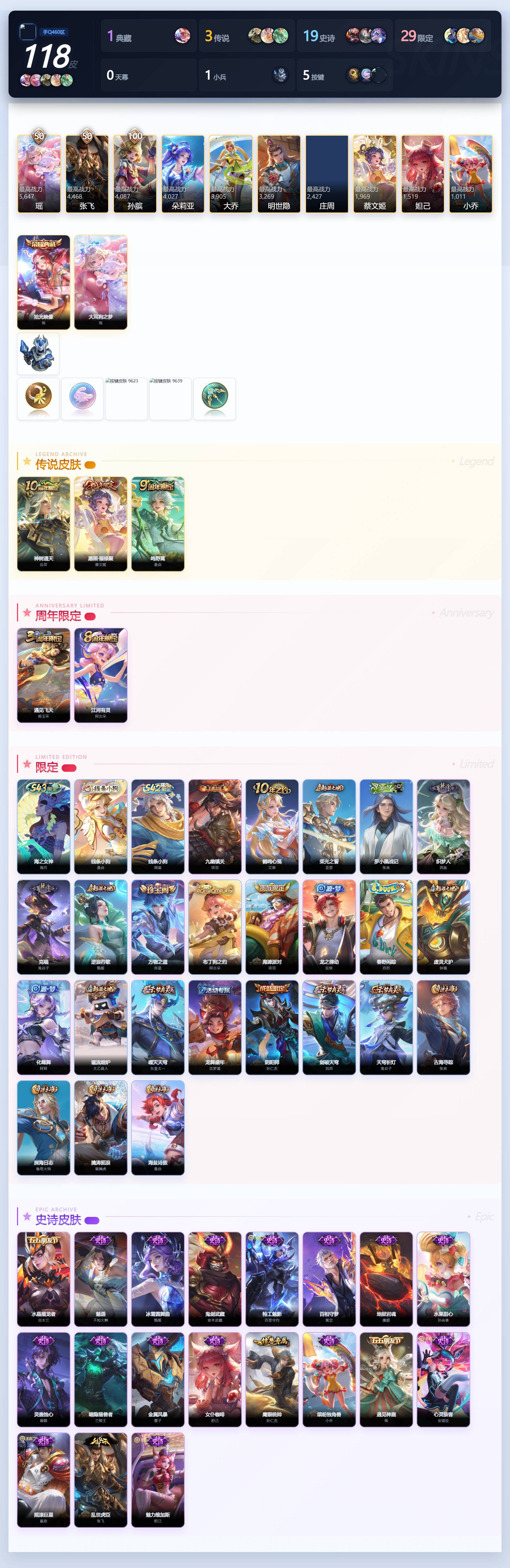 WZQM4474192王者荣耀账号详情图4 WZQM4474192王者荣耀账号详情图4
