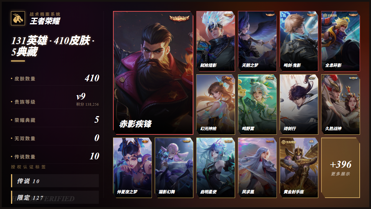 WZQM4483621王者荣耀账号详情图3