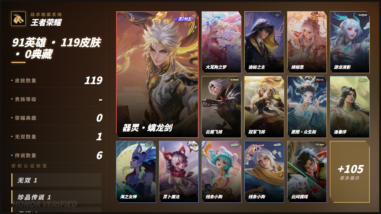 WZQM4502511王者荣耀账号详情图3