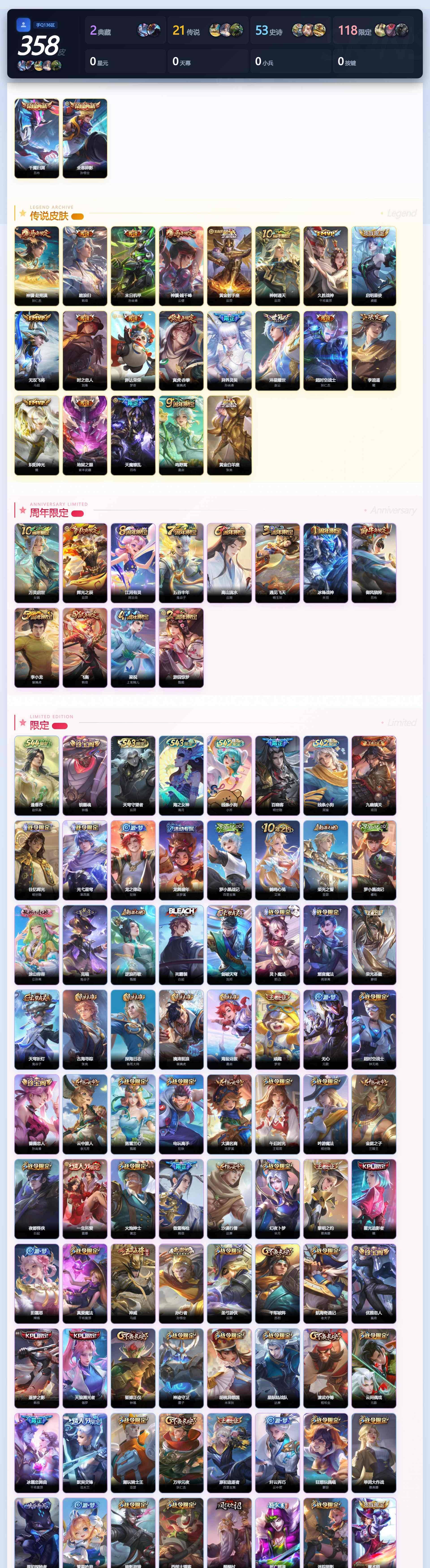 WZQM4500499王者荣耀账号详情图5 WZQM4500499王者荣耀账号详情图5
