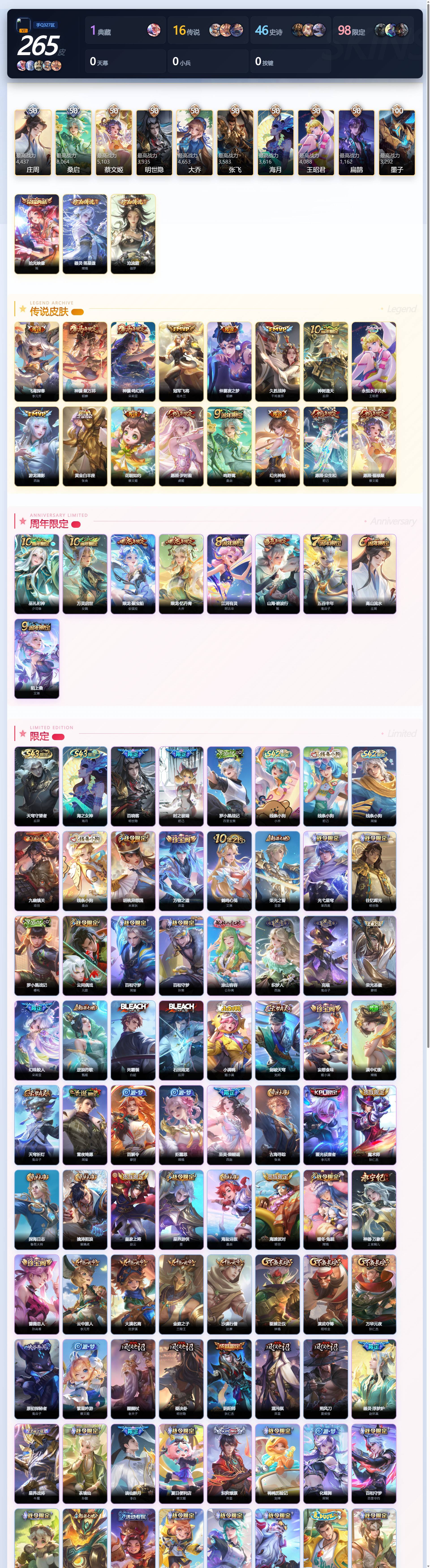 WZQM4505403王者荣耀账号详情图4