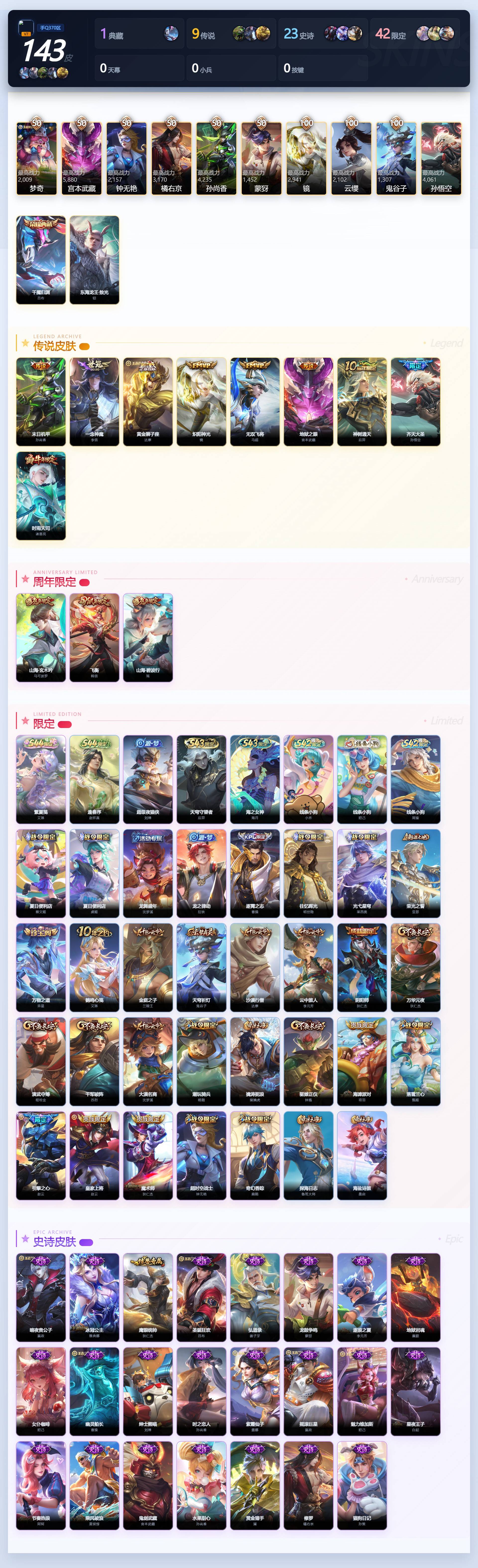 WZQM4510516王者荣耀账号详情图4