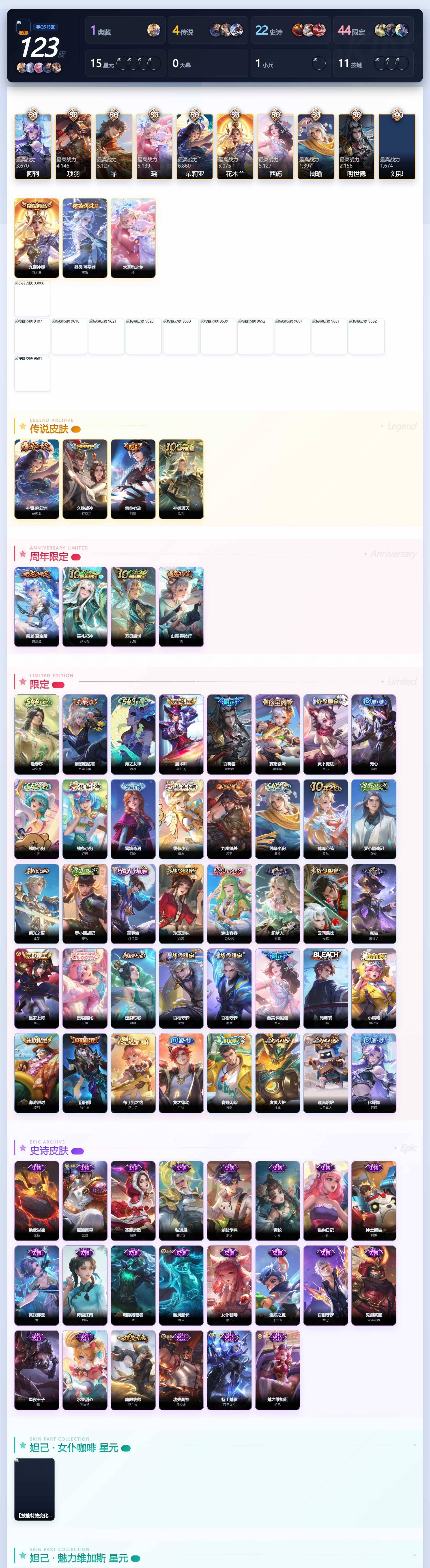 WZQM4515237王者荣耀账号详情图3