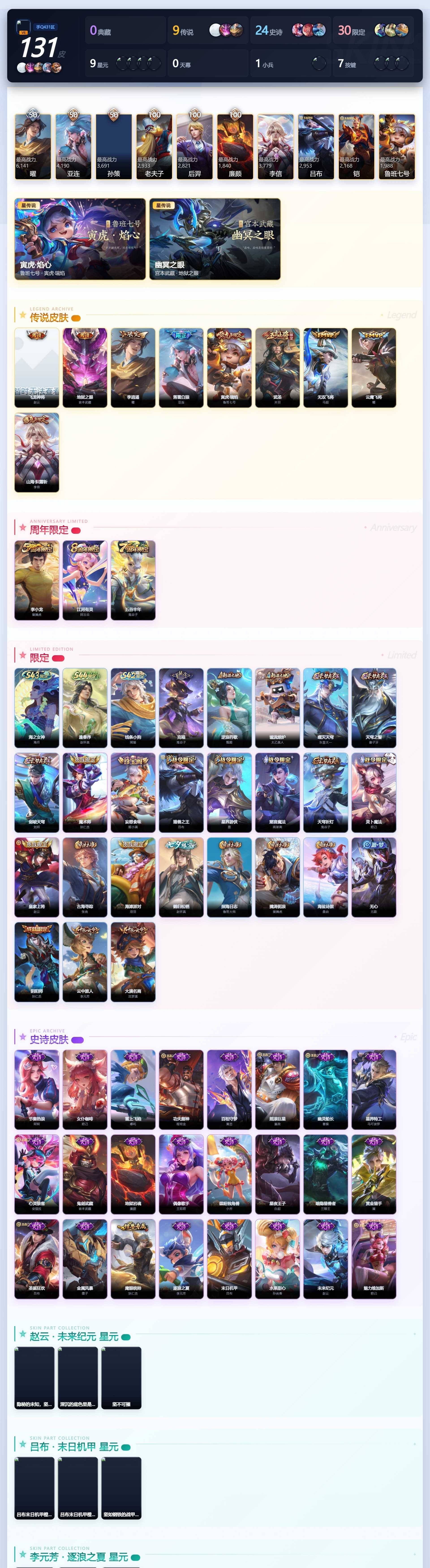 WZQM4525362王者荣耀账号详情图4 WZQM4525362王者荣耀账号详情图4