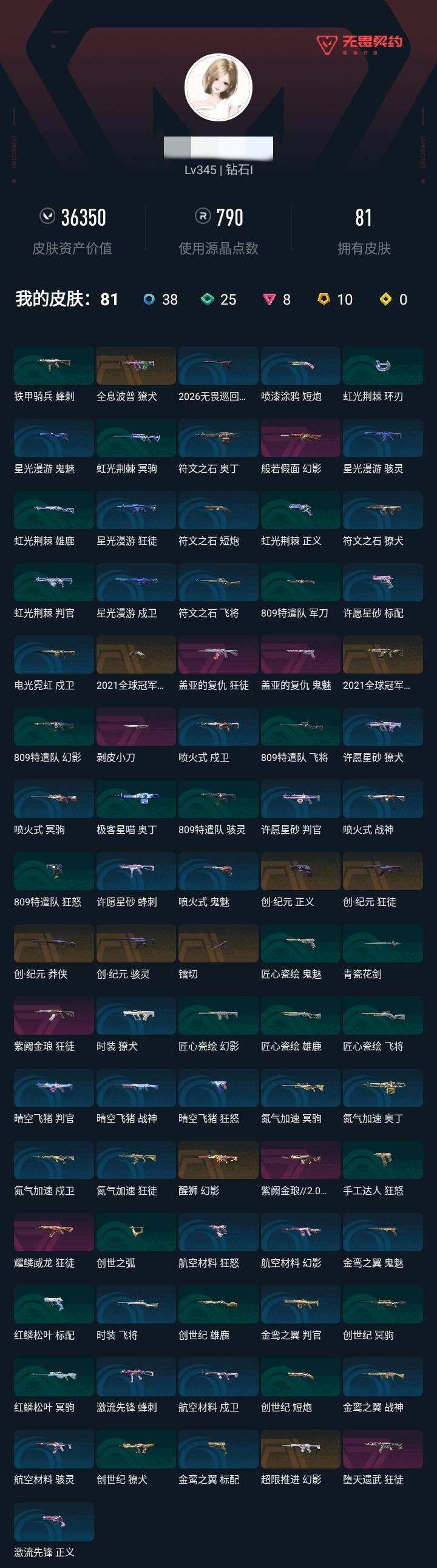 实名: 不可修改 实名人: 不是本人 皮肤...