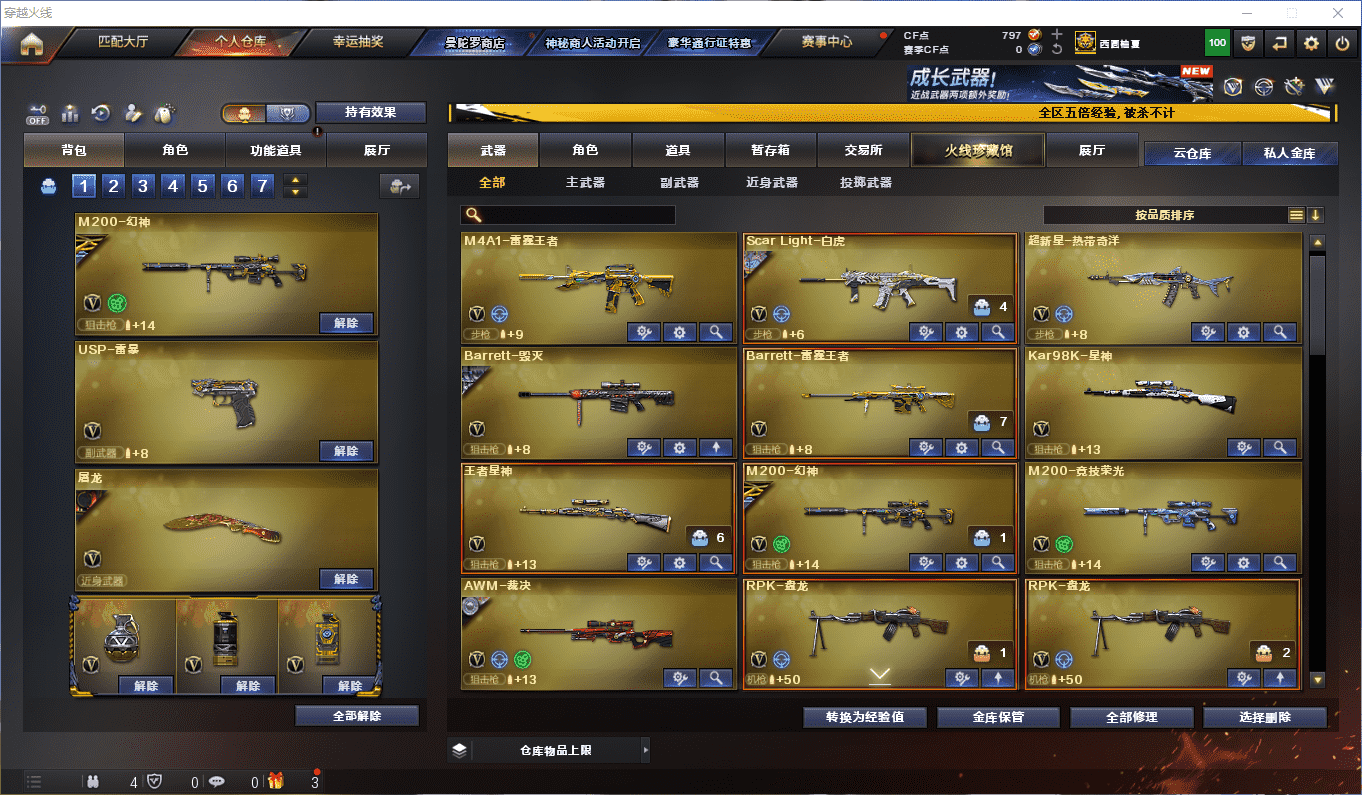 穿越火线账号南部战区南方大区★可协助解人脸★ 南方大区146V24王者1炫金可排位/会员6/2026S3赛季未定级/【竞技荣光套