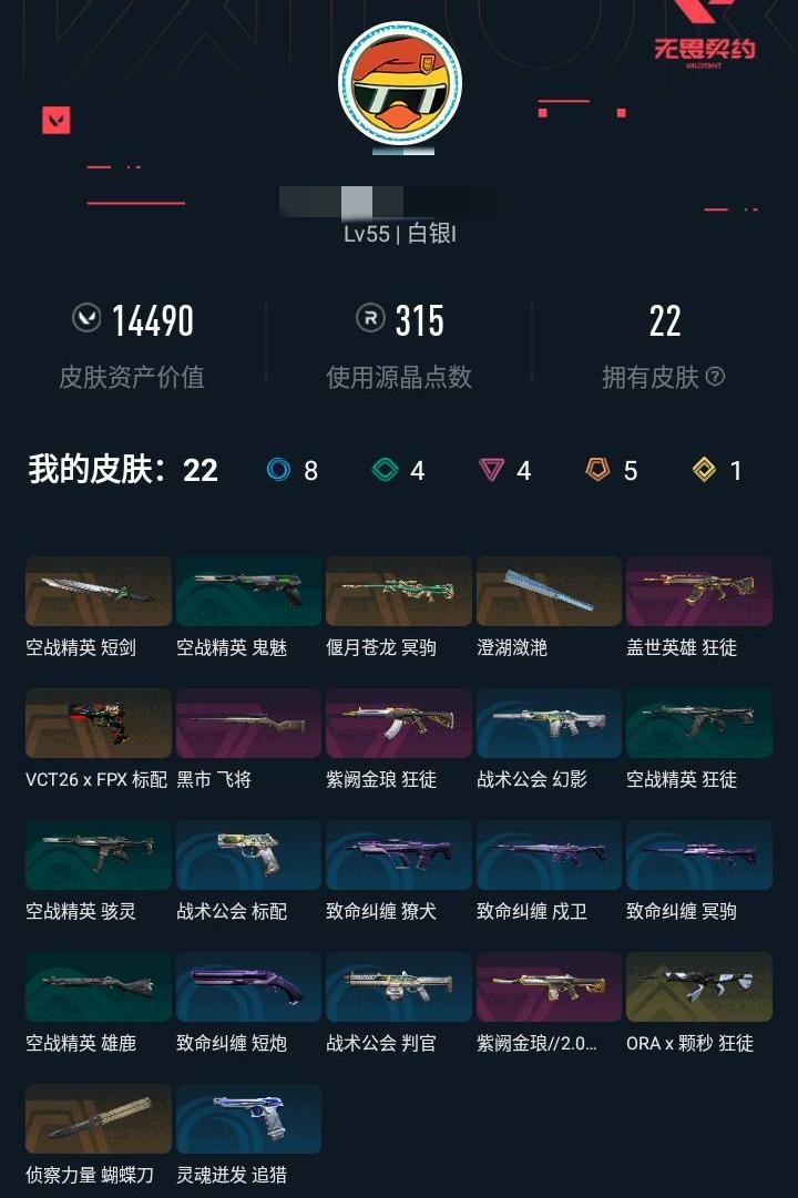 WWQMMN492155无畏契约账号详情图3 WWQMMN492155无畏契约账号详情图3
