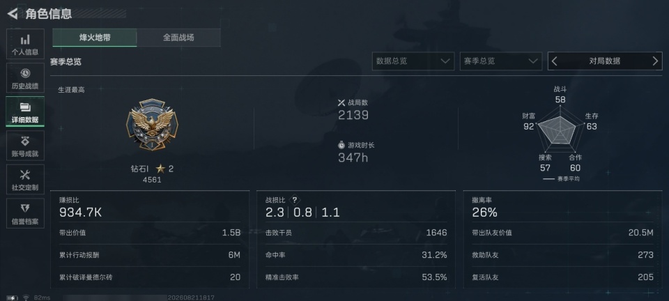 SJZMMN4374824三角洲行动账号详情图8 SJZMMN4374824三角洲行动账号详情图8