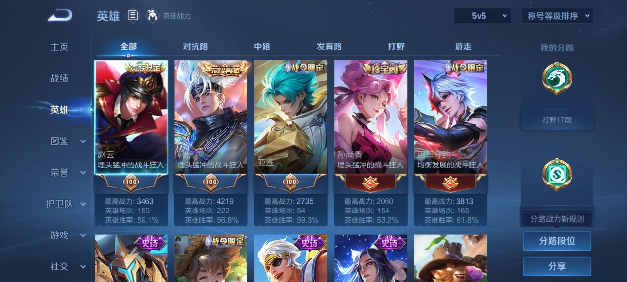 WZMMN4582115王者荣耀账号详情图4