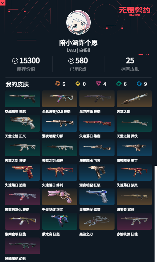 WWQMMN494693无畏契约账号详情图5 WWQMMN494693无畏契约账号详情图5