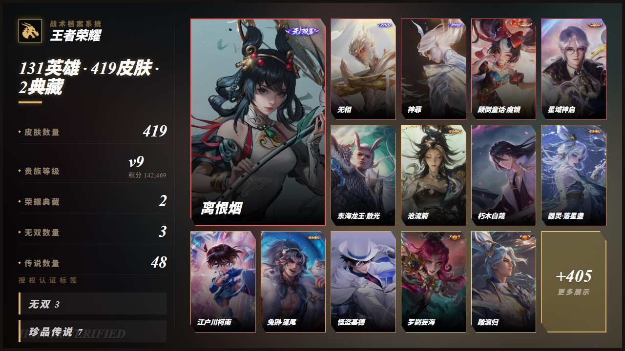 WZQM4590795王者荣耀账号详情图4
