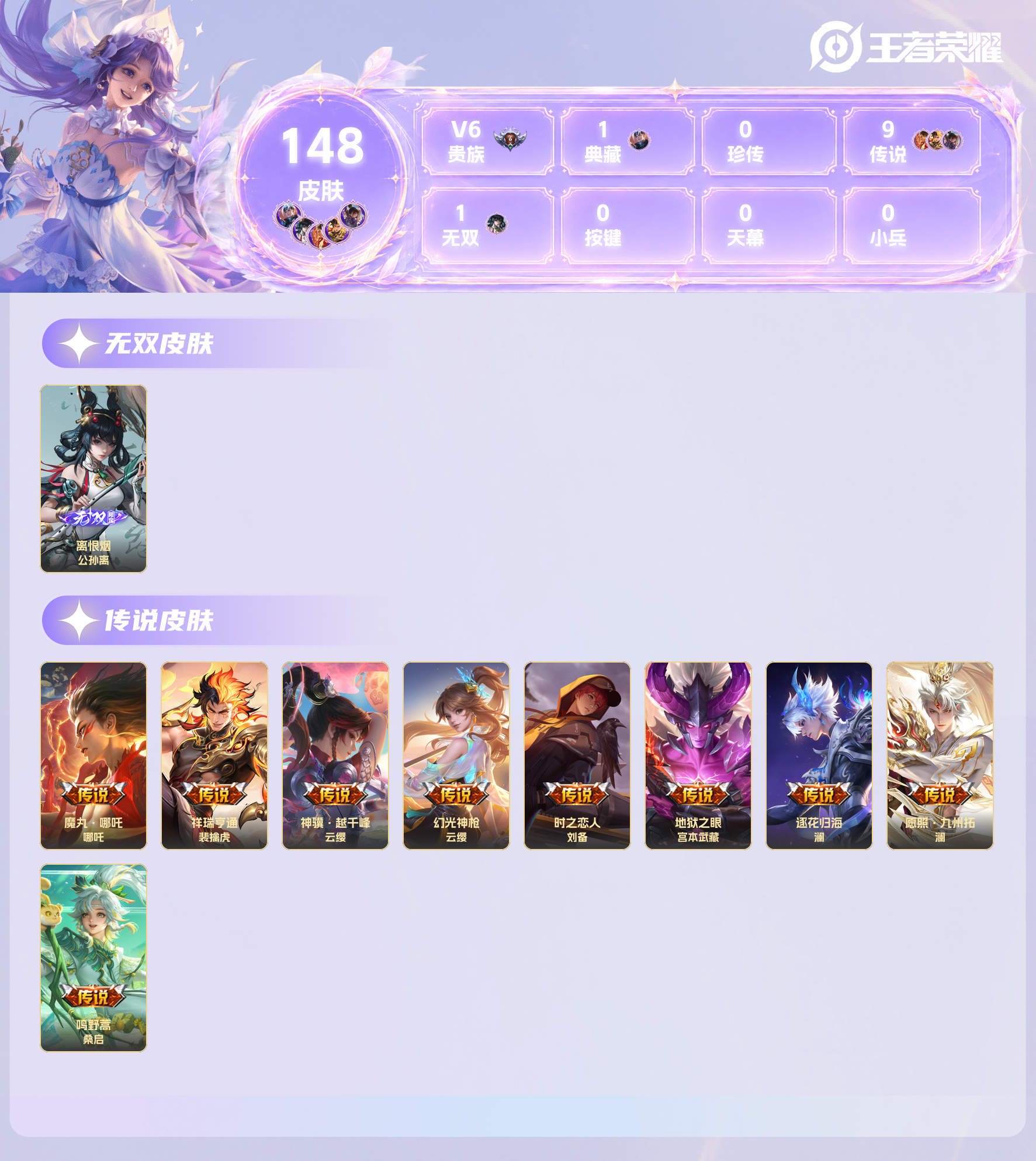 WZMMN4621769王者荣耀账号详情图3 WZMMN4621769王者荣耀账号详情图3